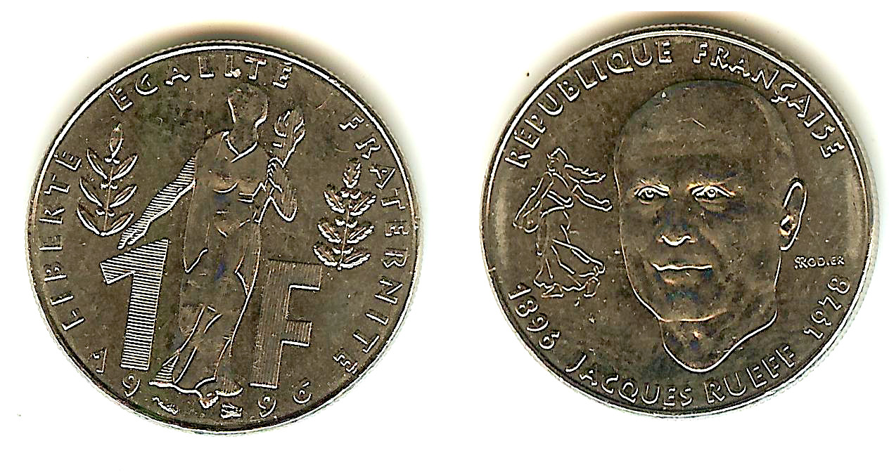 1 Franc 1996 Jacques Rueff FDC